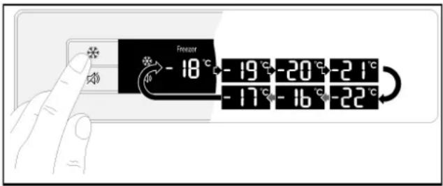 Freezer -18°C -19°C -20°C -21°C -17°C -16°C -22°C