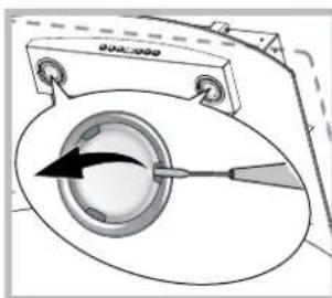 INDESIT IHC 9.5S A M IX - Replacing the bulbs - 2