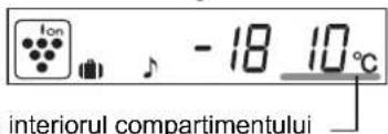ion -18 10°C interiorul compartimentului