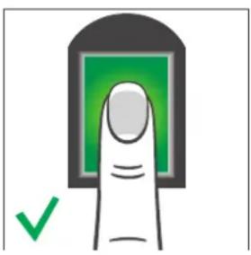 Safescan TA-8020 - FINGERPRINT PLACEMENT - 1