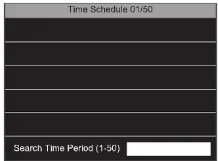Time Schedule 01/50 Search Time Period (1-50)