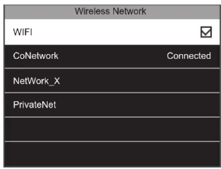 Wireless Network WIFI CoNetwork Connected NetWork_X PrivateNet