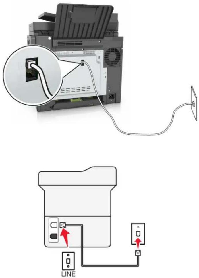 LEXMARK XC2132 - Scénario 1 : Ligne téléphonique standard - 1