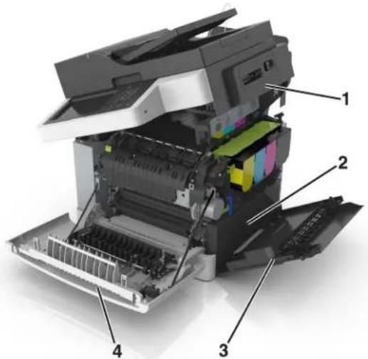 LEXMARK XC2132 - Remplacement de la bouteille de récupération de toner - 1