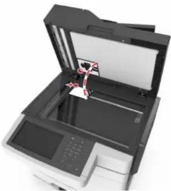 LEXMARK XC2132 - Utilisation du dispositif d'alimentation automatique et de la vitre du scanner - 2