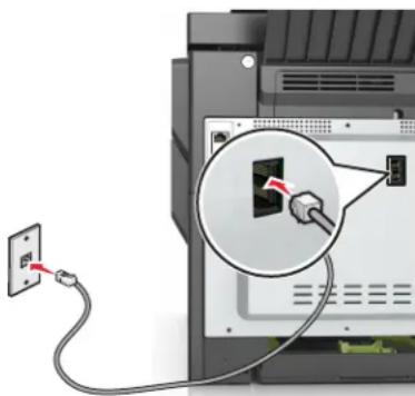 LEXMARK XC2132 - Connexion à un service de sonnerie distincte - 1
