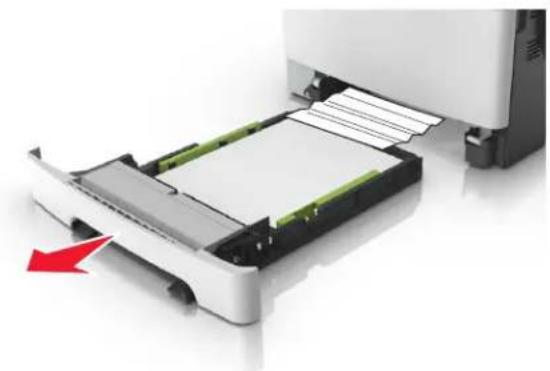 LEXMARK XC2132 - Bourrage papier dans le chargeur manuel - 1