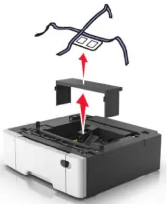LEXMARK XC2132 - Installation des tiroirs optionnels - 3