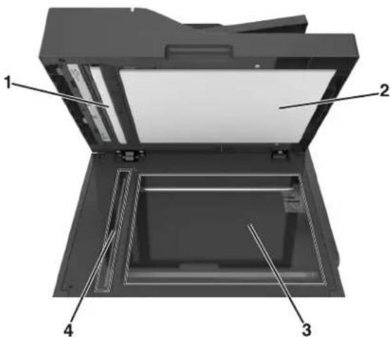 LEXMARK XC2132 - Nettoyage de la vitre du scanner - 2