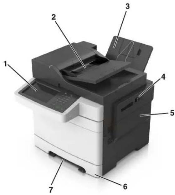 LEXMARK XC2132 - Configurations de l'imprimante - 2