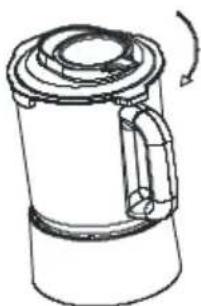 Line drawing of a portable water heater with handle and lid (no text or symbols)