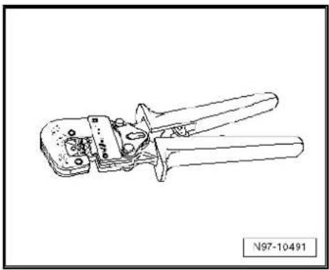 VOLKSWAGEN Scirocco (2009) - Repairs to wiring with cross sections up to 0.35 mm ^4 - 3