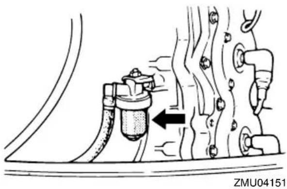 YAMAHA 130B (2013) - Contrôle du filtre à carburant - 1