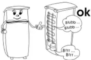 ok Blubb ... Blubb ... Brrr ... Brrr ...