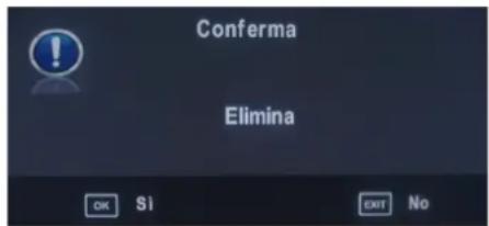 Conferma Elimina OK S1 EXIT No