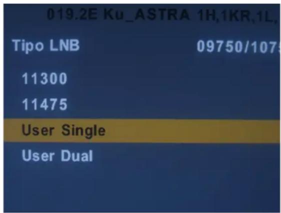 019.2E Ku_ASTRA 1H,1KR,1L, Tipo LNB 09750/107 11300 11475 User Single User Dual