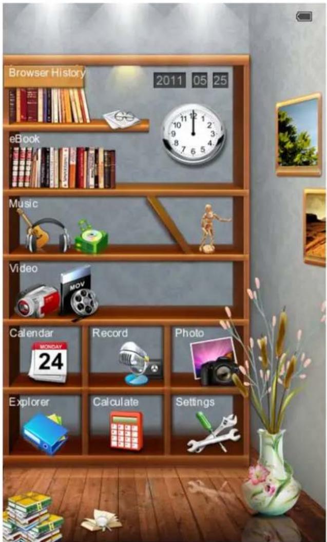 Browser History 2011 05 25 eBook Music Video Calendar Record Photo Explorer Calculate Settings