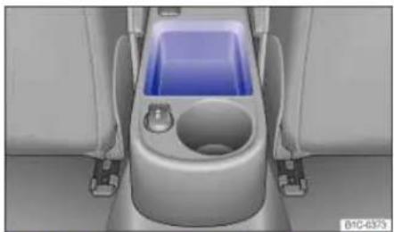 VOLKSWAGEN Beetle (2015) - Storage compartment in the front center console - 2