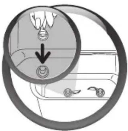 Diagram showing a hand holding a medal with a downward arrow, pointing to a circular diagram with icons of a car and a gear.