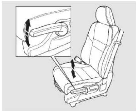 Honda CRV (2011) - Réglages manuels des sièges avant - 3