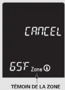 CANCEL 65F Zone TÉMOIN DE LA ZONE