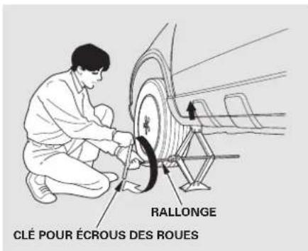 CLÉ POUR ÉCROUS DES ROUES RALLONGE