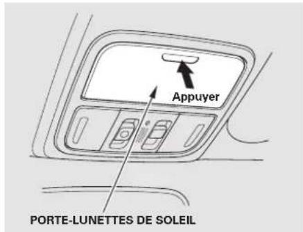 Appuyer PORTE-LUNETTES DE SOLEIL