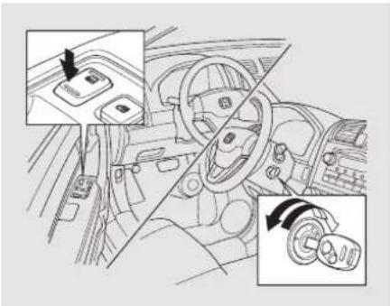 Honda CRV (2011) - Déverrouillage automatique des portières - 1