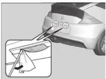 Honda CR-Z (2011) - Ampoules de lampe de plaque d'immatriculation : 5 W - 1