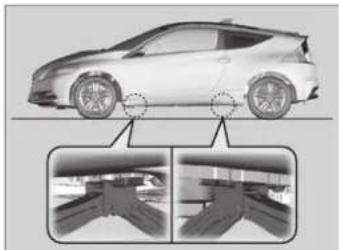 Honda CR-Z (2011) - stallation du cric - 1