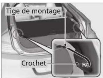 Tige de montage Crochet