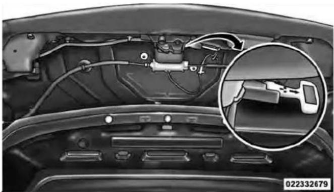 Chrysler Sebring (2010) - TrunkInternalEmergencyRelease - 1