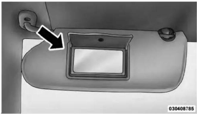Chrysler Sebring (2010) - VanityMirror—IfEquipped - 1