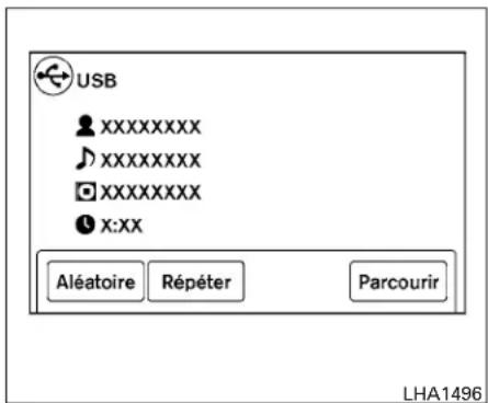 USB XXXXXXXXX XXXXXXXXX XXXXXXXXX X:XX Aléatoire Répéter Parcourir LHA1496
