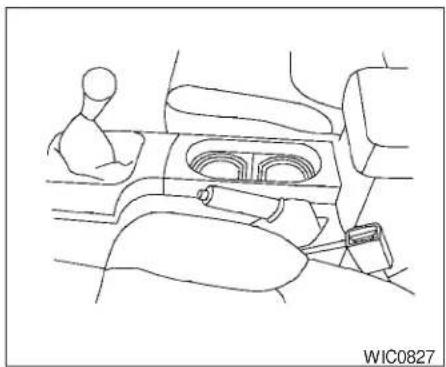 Line drawing of a car interior showing dashboard, seatbelt, and dashboard lift (no text or symbols)
