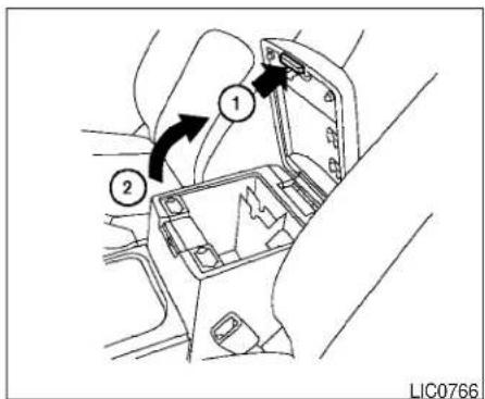 Diagram of car interior showing labeled components and directional arrows, likely for vehicle or system control.