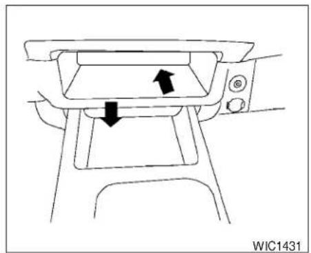 Diagram of a car intake tray with directional arrows indicating movement (no text or symbols)