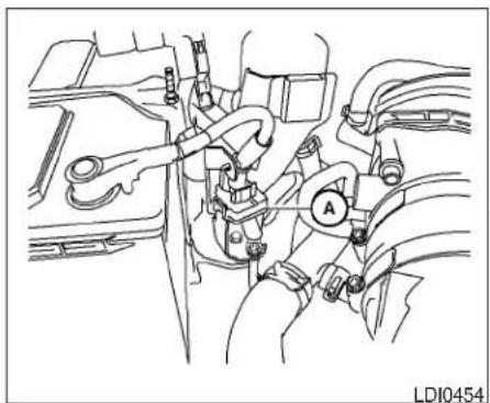 Technical line drawing of an engine component with labeled parts (no readable text or symbols)