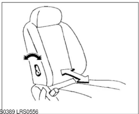 Line drawing of a car seatbelt buckle with a belt switch (no text or symbols)