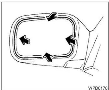 Diagram of a car interior showing directional arrows indicating flow or movement (no text or symbols)