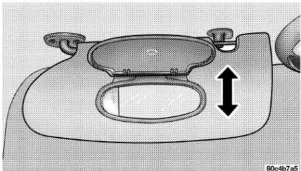 Chrysler PT Cruiser convertible (2005) - Illuminated Vanity Mirrors - 1
