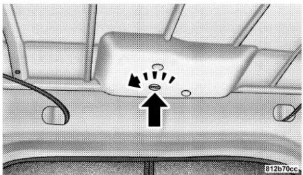 Chrysler PT Cruiser convertible (2005) - CONVERTIBLE TOP MANUAL OVERRIDE - 1