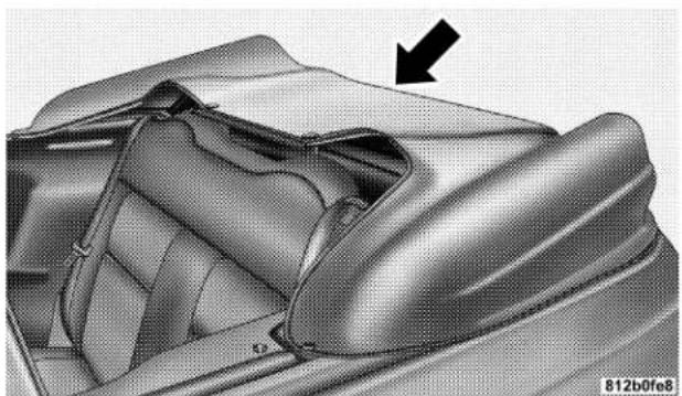 Chrysler PT Cruiser convertible (2005) - Convertible Top Boot Cover Installation-If Equipped - 2