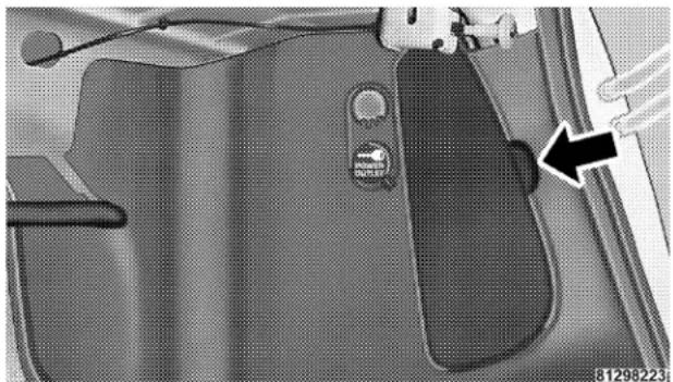 Chrysler PT Cruiser convertible (2005) - Jack Location - 1