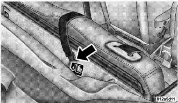 Chrysler PT Cruiser convertible (2005) - Installing the Child Restraint System - 1