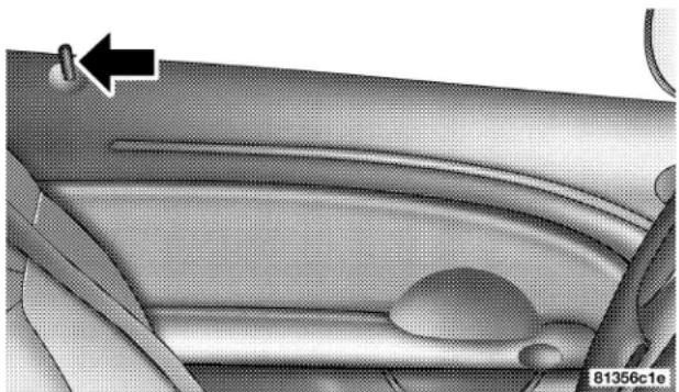 Chrysler PT Cruiser convertible (2005) - Manual Door Locks - 1