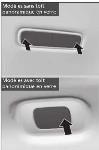 Modèles sans toit panoramique en verre Modèles avec toit panoramique en verre