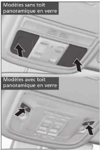 Modèles sans toit panoramique en verre Modèles avec toit panoramique en verre