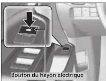 Bouton du hayon électrique