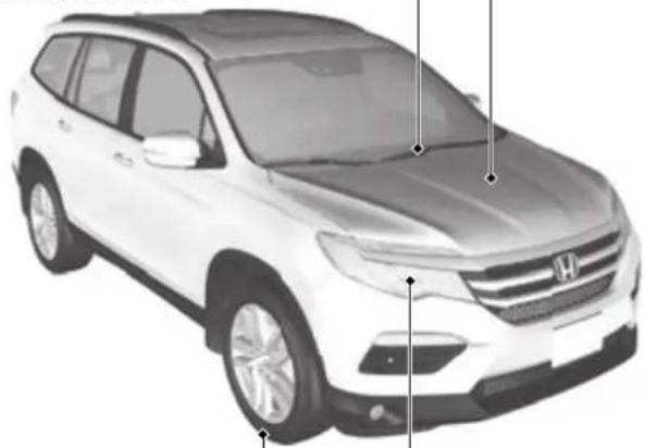 Honda Pilot (2016) - Balais d'essuie-glaces - 1